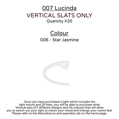 Ceiling Light - Vertical Slats - 007  Lucinda