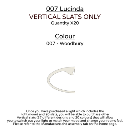 Ceiling Light - Vertical Slats - 007  Lucinda