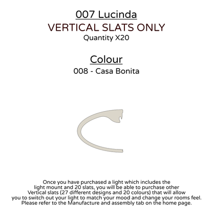 Ceiling Light - Vertical Slats - 007  Lucinda