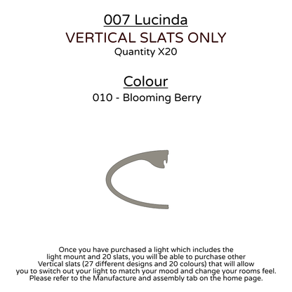 Ceiling Light - Vertical Slats - 007  Lucinda