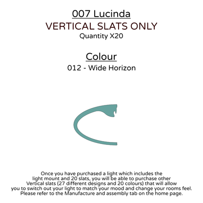 Ceiling Light - Vertical Slats - 007  Lucinda