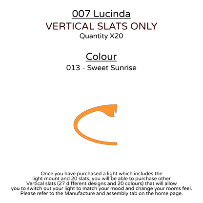 Ceiling Light - Vertical Slats - 007  Lucinda