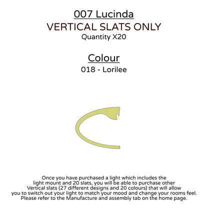 Ceiling Light - Vertical Slats - 007  Lucinda