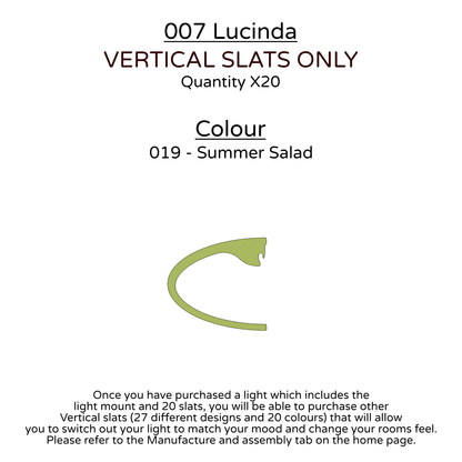 Ceiling Light - Vertical Slats - 007  Lucinda