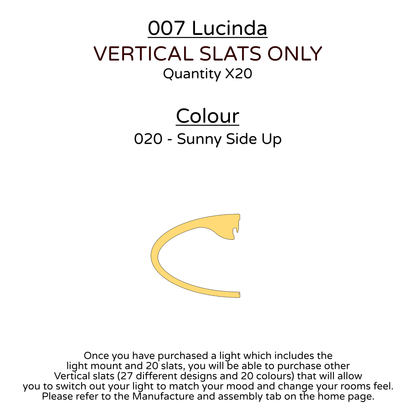 Ceiling Light - Vertical Slats - 007  Lucinda
