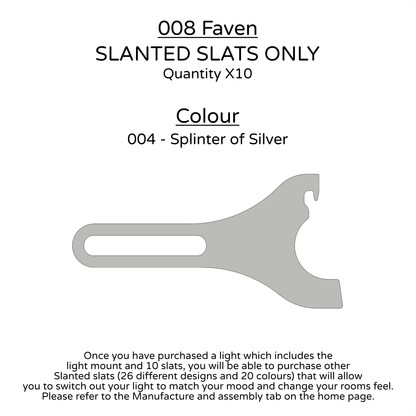 Ceiling Light - Slanted Slats - 008 Faven