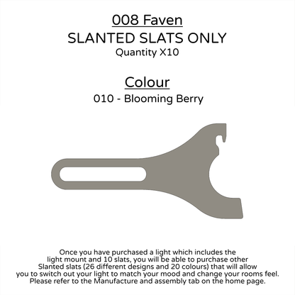 Ceiling Light - Slanted Slats - 008 Faven