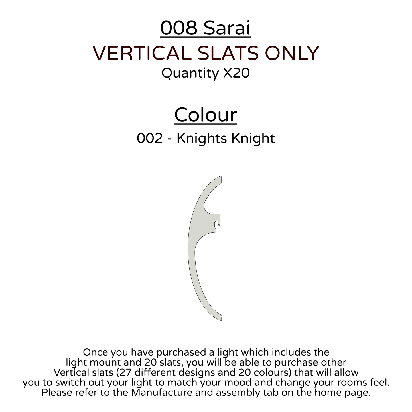 Ceiling Light - Vertical Slats - 008 Sarai