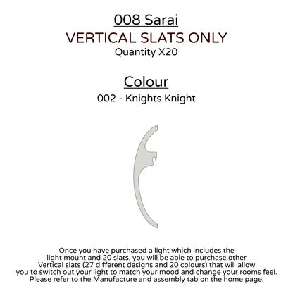 Ceiling Light - Vertical Slats - 008 Sarai