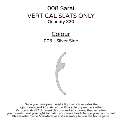 Ceiling Light - Vertical Slats - 008 Sarai