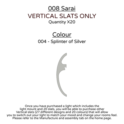 Ceiling Light - Vertical Slats - 008 Sarai