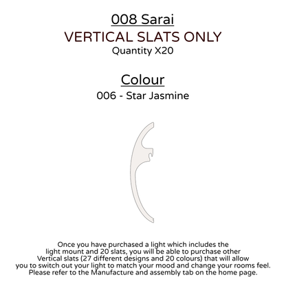 Ceiling Light - Vertical Slats - 008 Sarai