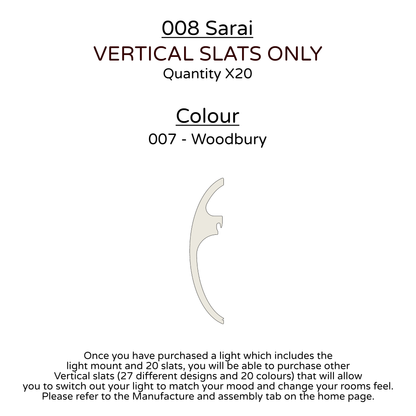 Ceiling Light - Vertical Slats - 008 Sarai
