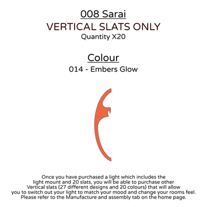 Ceiling Light - Vertical Slats - 008 Sarai