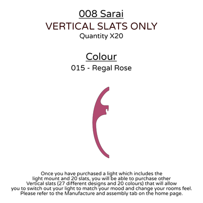 Ceiling Light - Vertical Slats - 008 Sarai