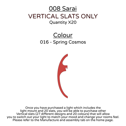 Ceiling Light - Vertical Slats - 008 Sarai