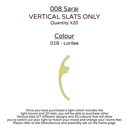 Ceiling Light - Vertical Slats - 008 Sarai