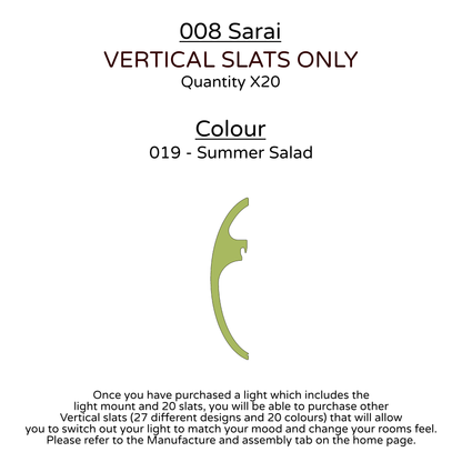 Ceiling Light - Vertical Slats - 008 Sarai