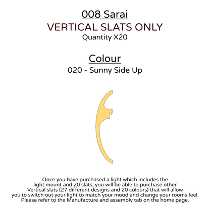 Ceiling Light - Vertical Slats - 008 Sarai