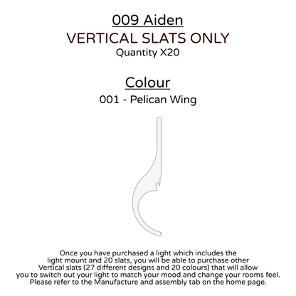 Ceiling Light - Vertical Slats - 009 Aiden
