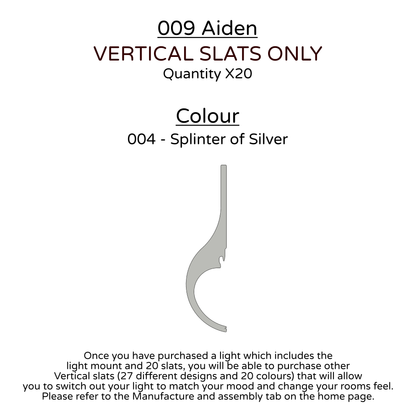 Ceiling Light - Vertical Slats - 009 Aiden