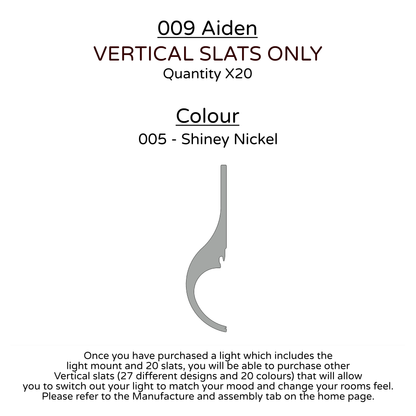 Ceiling Light - Vertical Slats - 009 Aiden