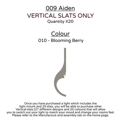 Ceiling Light - Vertical Slats - 009 Aiden