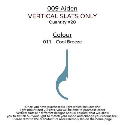 Ceiling Light - Vertical Slats - 009 Aiden