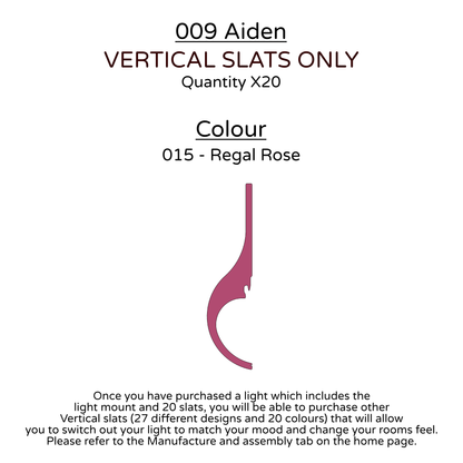 Ceiling Light - Vertical Slats - 009 Aiden