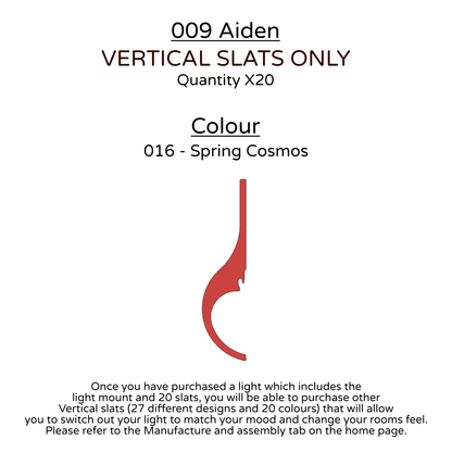 Ceiling Light - Vertical Slats - 009 Aiden