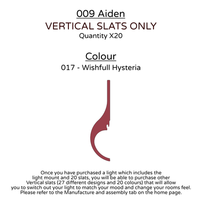 Ceiling Light - Vertical Slats - 009 Aiden