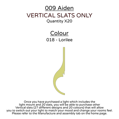 Ceiling Light - Vertical Slats - 009 Aiden