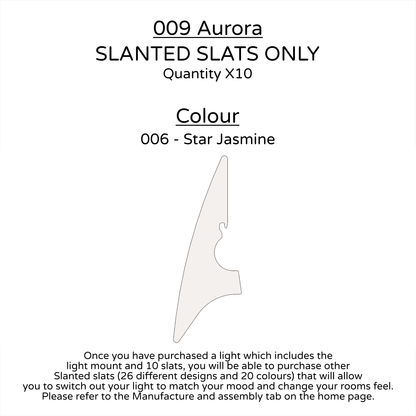 Ceiling Light - Slanted Slats - 009 Aurora