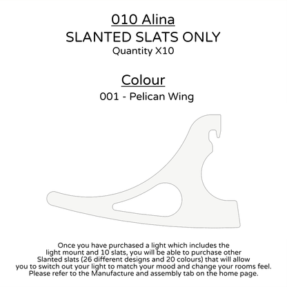Ceiling Light - Slanted Slats - 010 Alina