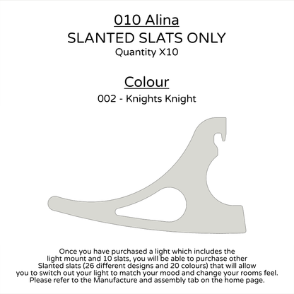 Ceiling Light - Slanted Slats - 010 Alina