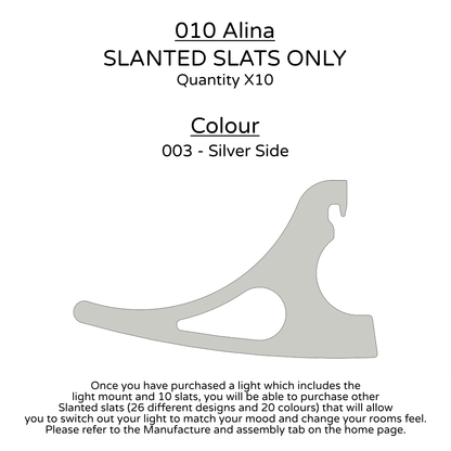 Ceiling Light - Slanted Slats - 010 Alina