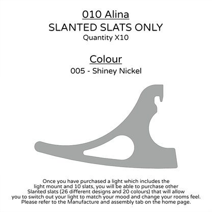 Ceiling Light - Slanted Slats - 010 Alina