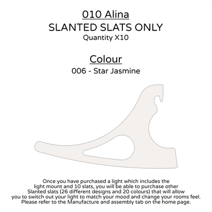 Ceiling Light - Slanted Slats - 010 Alina