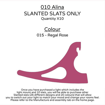 Ceiling Light - Slanted Slats - 010 Alina