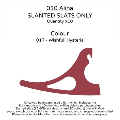 Ceiling Light - Slanted Slats - 010 Alina