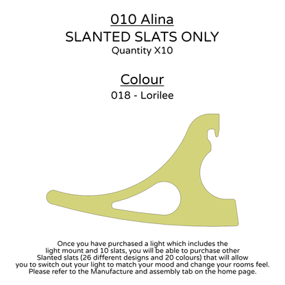 Ceiling Light - Slanted Slats - 010 Alina