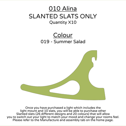 Ceiling Light - Slanted Slats - 010 Alina