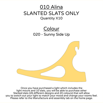 Ceiling Light - Slanted Slats - 010 Alina