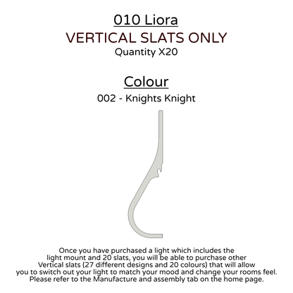 Ceiling Light - Vertical Slats - 010 Liora