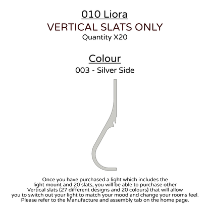 Ceiling Light - Vertical Slats - 010 Liora