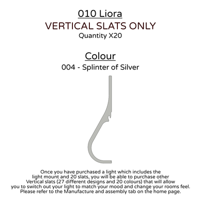 Ceiling Light - Vertical Slats - 010 Liora