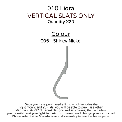 Ceiling Light - Vertical Slats - 010 Liora