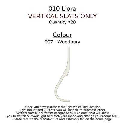 Ceiling Light - Vertical Slats - 010 Liora