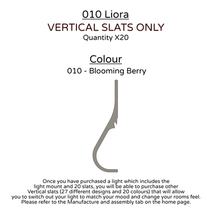 Ceiling Light - Vertical Slats - 010 Liora