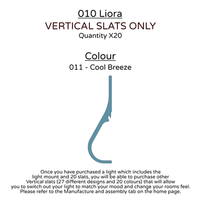 Ceiling Light - Vertical Slats - 010 Liora
